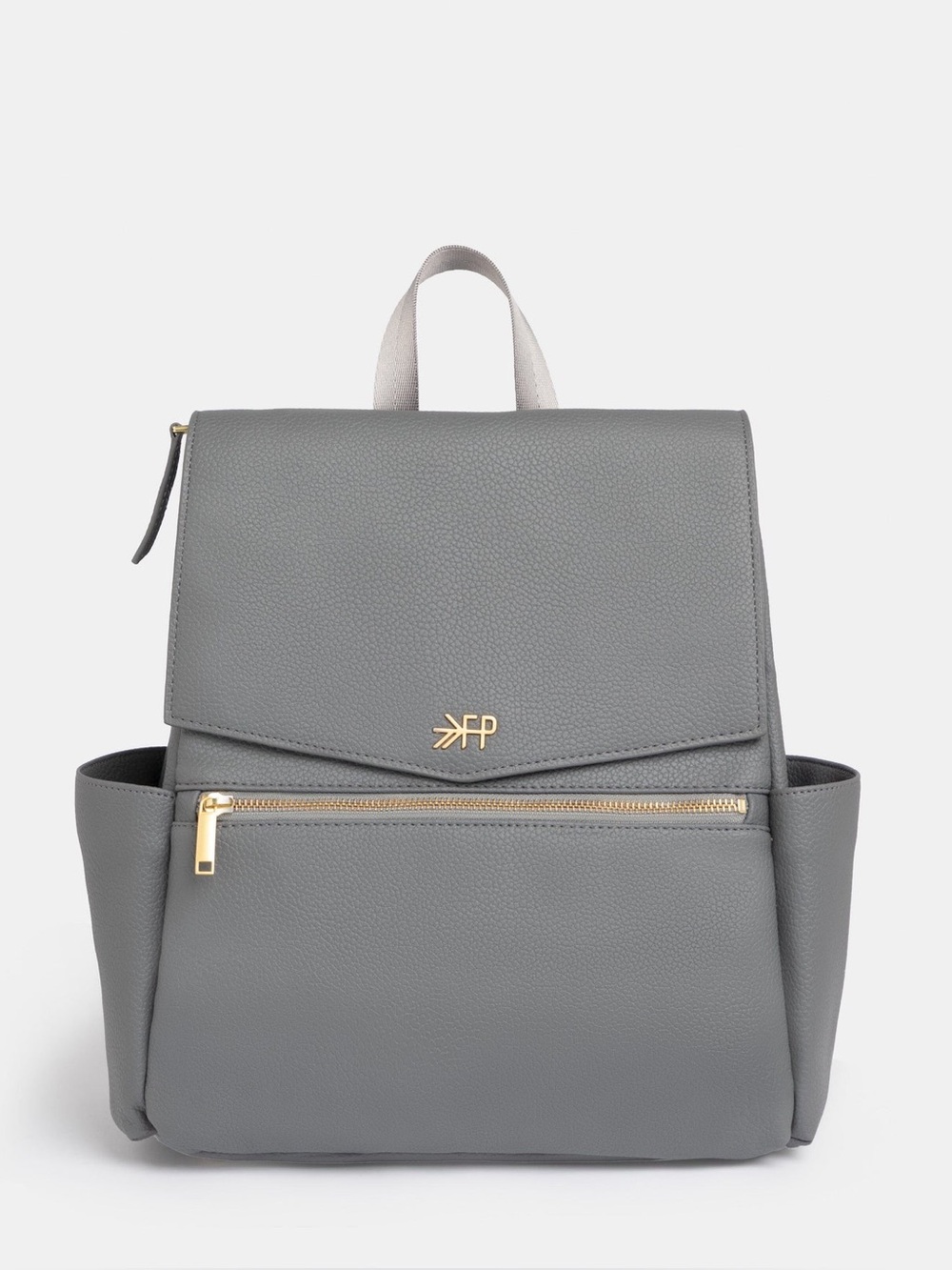 Freshly Picked Stone Grey Mini Classic Diaper Bag II Backpack